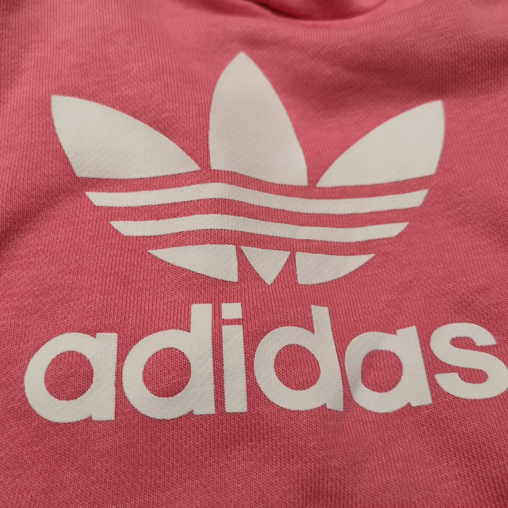 Adidas Kids Pink Sweatshirt and Pants with White Logo